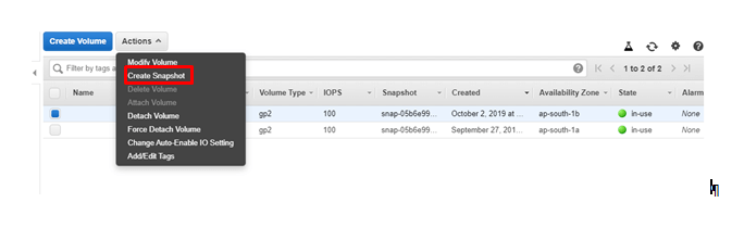 AWS EC2 back up