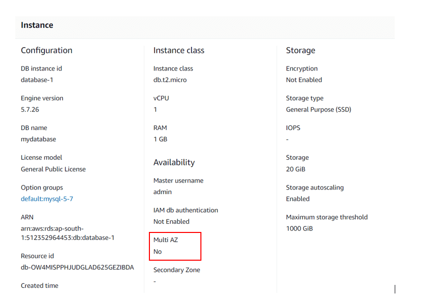 AWS RDS