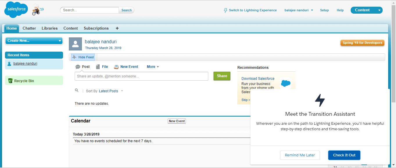 Salesforce Environment